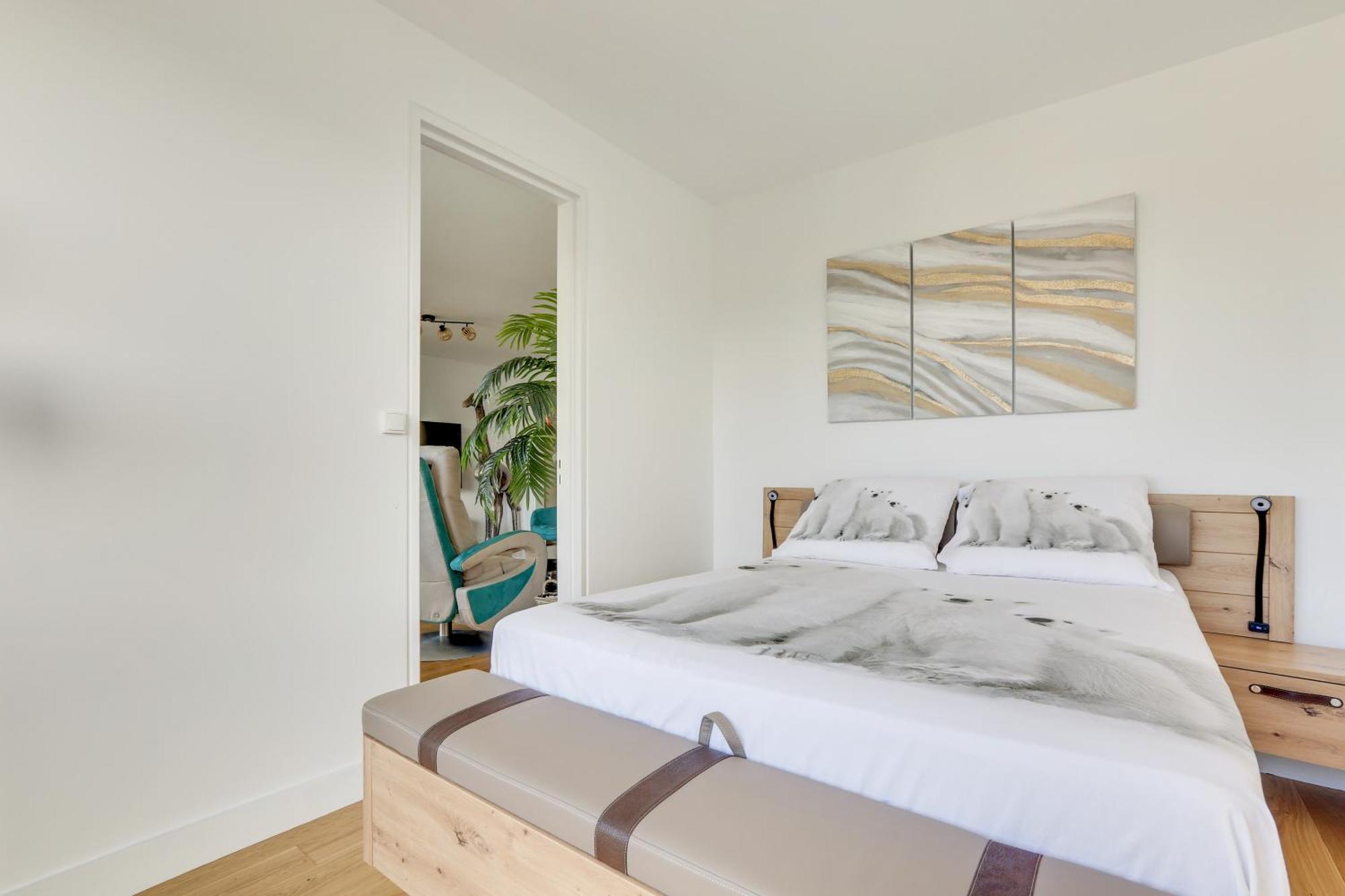 Paris Luxury Apartment 75M2 With Eiffel Tower View, 1 Min Metro, Parking Ngoại thất bức ảnh